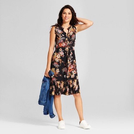 fall floral dress from A New Day