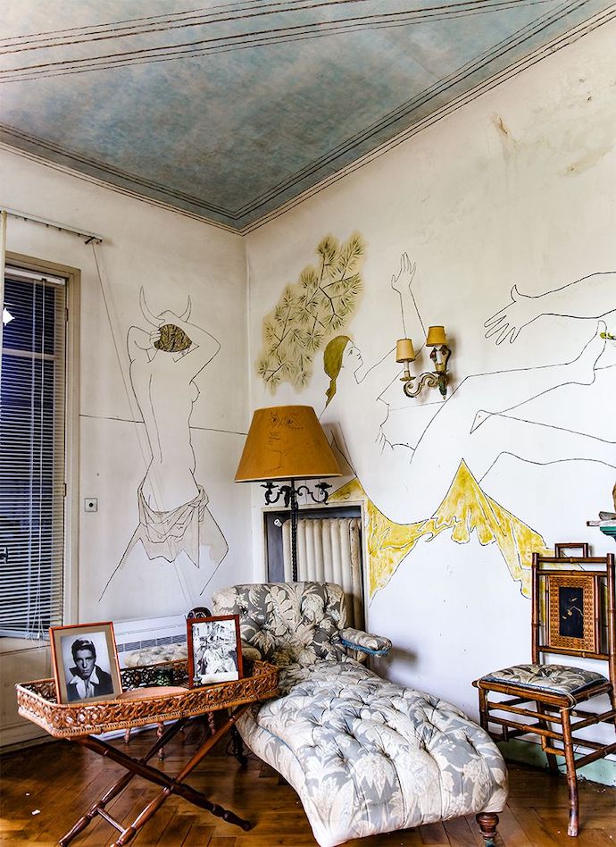 hand-painted walls